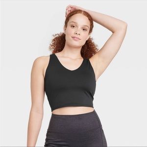Women’s Light Support V-Neck Cropped Sports Bra - All in Motion